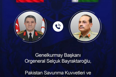 Genelkurmay Başkanı Bayraktaroğlu, Pakistanlı mevkidaşı Munir ile telefonda görüştü
