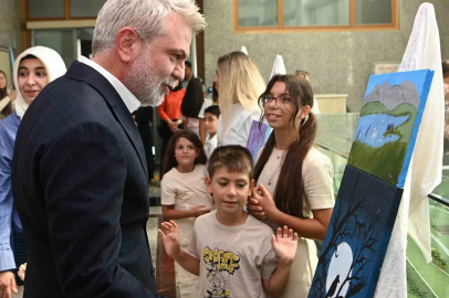 Miniklerin sanat yolculuğu sergiyle taçlandı
