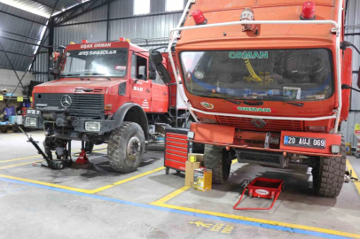 Denizli Orman Bölge Müdürlüğü atıl durumdaki araçlar ve geri dönüşüm malzemelerini kullanarak ateş savaşçılarının konforunu yükseltiyor
