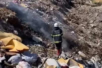 Erzin’de çöplük alanında çıkan yangın kontrol altına alındı
