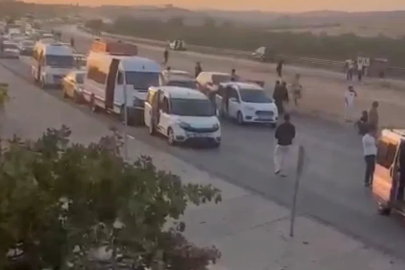 Kazada 3 kişinin hayatını kaybettiği Gaziantep-Nizip kara yolunda eylem
