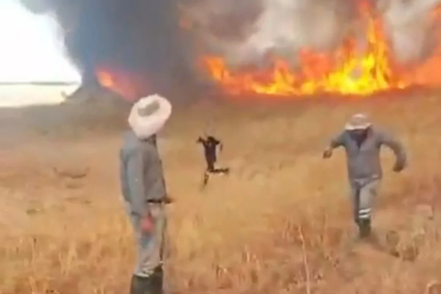 Malatya’da korkutan anız yangını
