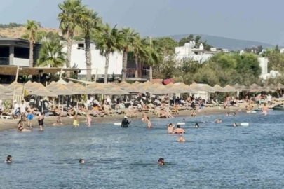 Bodrum’da termometre 40’ı, hissedilen sıcaklık 45’i gördü
