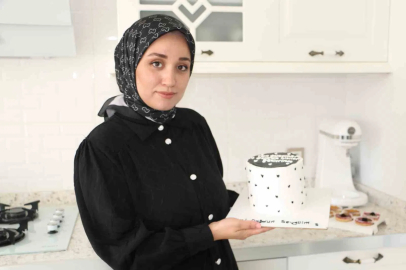 Çocuklarını uyuttuktan sonra pasta yapıp satan anne hayallerinin peşinde koşuyor

