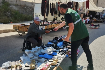 Halk pazarında bağımlılıklara karşı farkındalık çalışması
