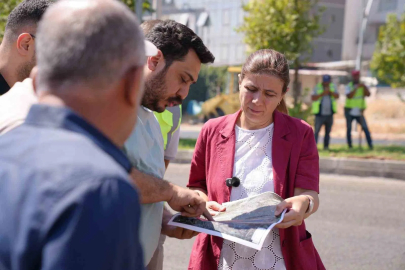 Eşbaşkan Bucak, üstyapı çalışmalarını inceledi
