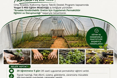 Yozgat’ta Uygulamalı Permakültür Eğitimi ve Danışmanlığı tamamlandı
