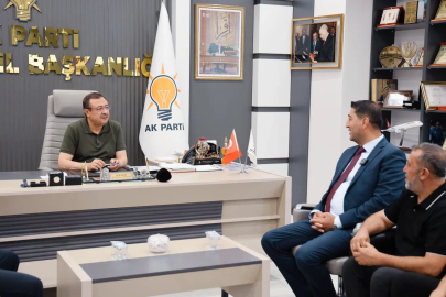 MTSO Başkan Adayı Boyraz’dan AK Parti İl Başkanı Bakan’a ziyaret
