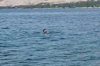 Elazığ’dan Malatya’ya yüzerek geçti
