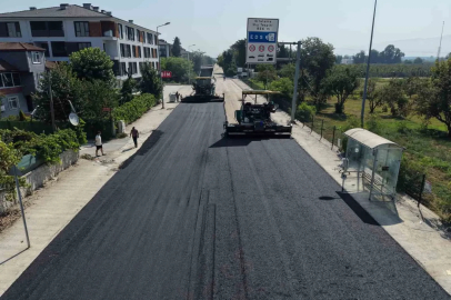 Düzce’de bin 800 metrelik yol yenileniyor
