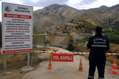 Üzümlü’de heyelan riski nedeniyle bazı yapılar için tahliye uyarısı
