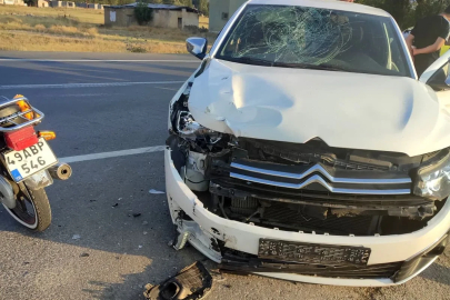 Hasköy-Korkut yolunda feci kaza: Motosiklet sürücüsü ağır yaralandı
