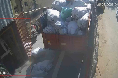 Gaziosmanpaşa’da işçinin yaralandığı asansör kazası kamerada
