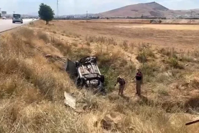 Elazığ’da otomobil şarampole devrildi: 1 yaralı
