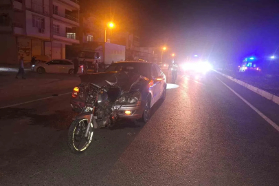 Otomobil motosiklete arkadan çarptı: 1 ölü, 1 ağır yaralı

