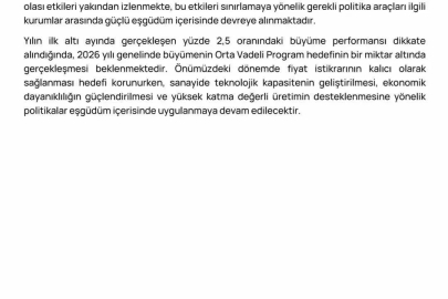 Cumhurbaşkanı Yardımcısı Yılmaz: "Yıllıklandırılmış milli gelirimiz 1,71 trilyon dolara yükselmiştir"
