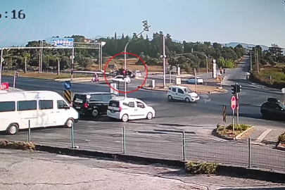 Manavgat’ta feci kaza kamerada: 1 yaralı
