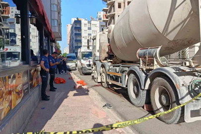 Beton mikserinin ezdiği bir kişi hayatını kaybetti
