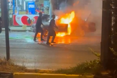 Gaziantep’te korkutan araç yangını
