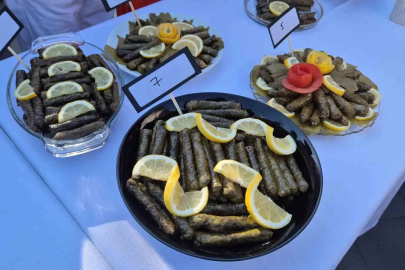 Sarma ve tatlılar yarıştı
