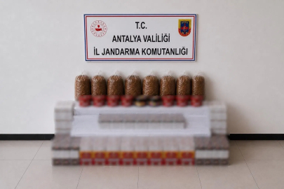 Manavgat’ta kaçak tütün operasyonu: 30 bin dolu makaron ele geçirildi
