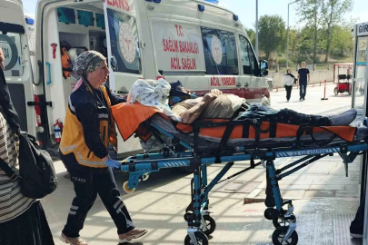Bafra’da traktörün römorku devrildi: 6 yaralı

