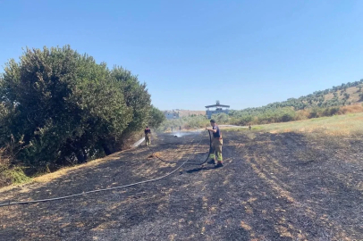 Antakya’da otluk alan yangını kontrol altına alındı
