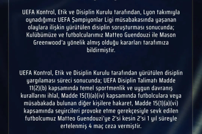 Fenerbahçe’den UEFA kararına dair açıklama
