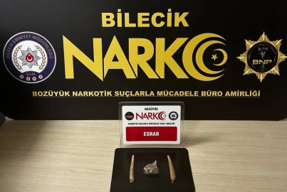 Bilecik’te bir şahsın üzerinde esrar maddesi çıktı
