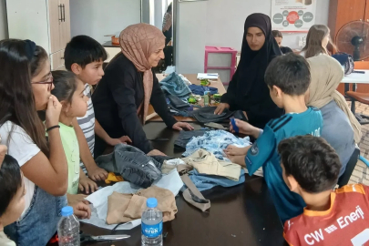 Hakkâri’de minik eller iklim değişikliğine dikkat çekti
