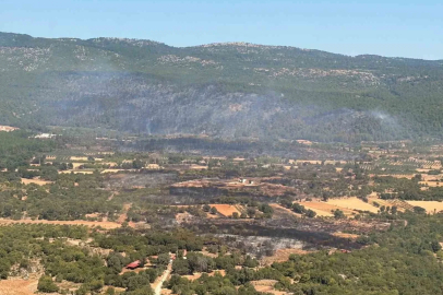 Muğla’daki yangına 90 saniyede 15 ton su bıraktılar
