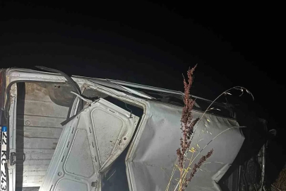 Babaeski’de korkutan kaza: Otomobil hurdaya döndü

