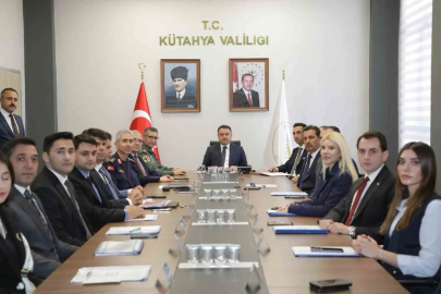 Kütahya’da güvenlik ve asayiş masaya yatırıldı
